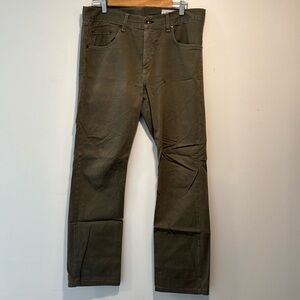 Men’s Rag & Bone RB 15X Men’s Chino’s - Size 32 W Olive Green Slim Straight Leg